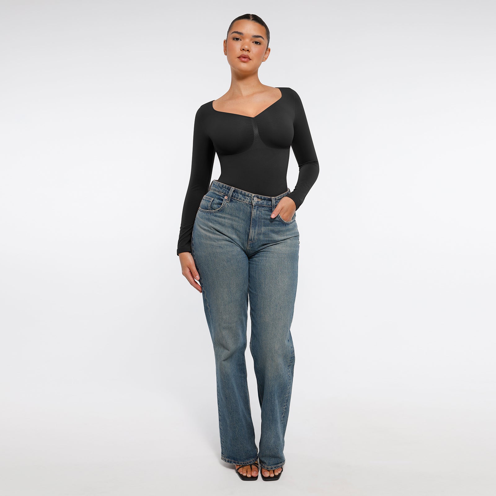 long-sleeve bodysuit